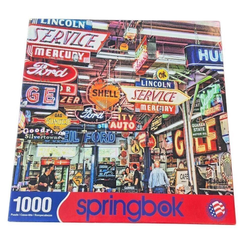Springbok American Icons 1000 pc Jigsaw Puzzle, Box Damaged
